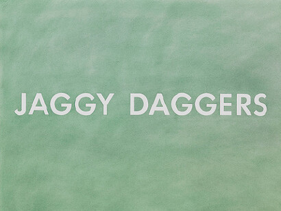Ed Ruscha, Jaggy Daggers, 1977, Pastel on paper, 22 1/8 × 29 1/8 inches (56.2 × 74 cm) © Ed Ruscha