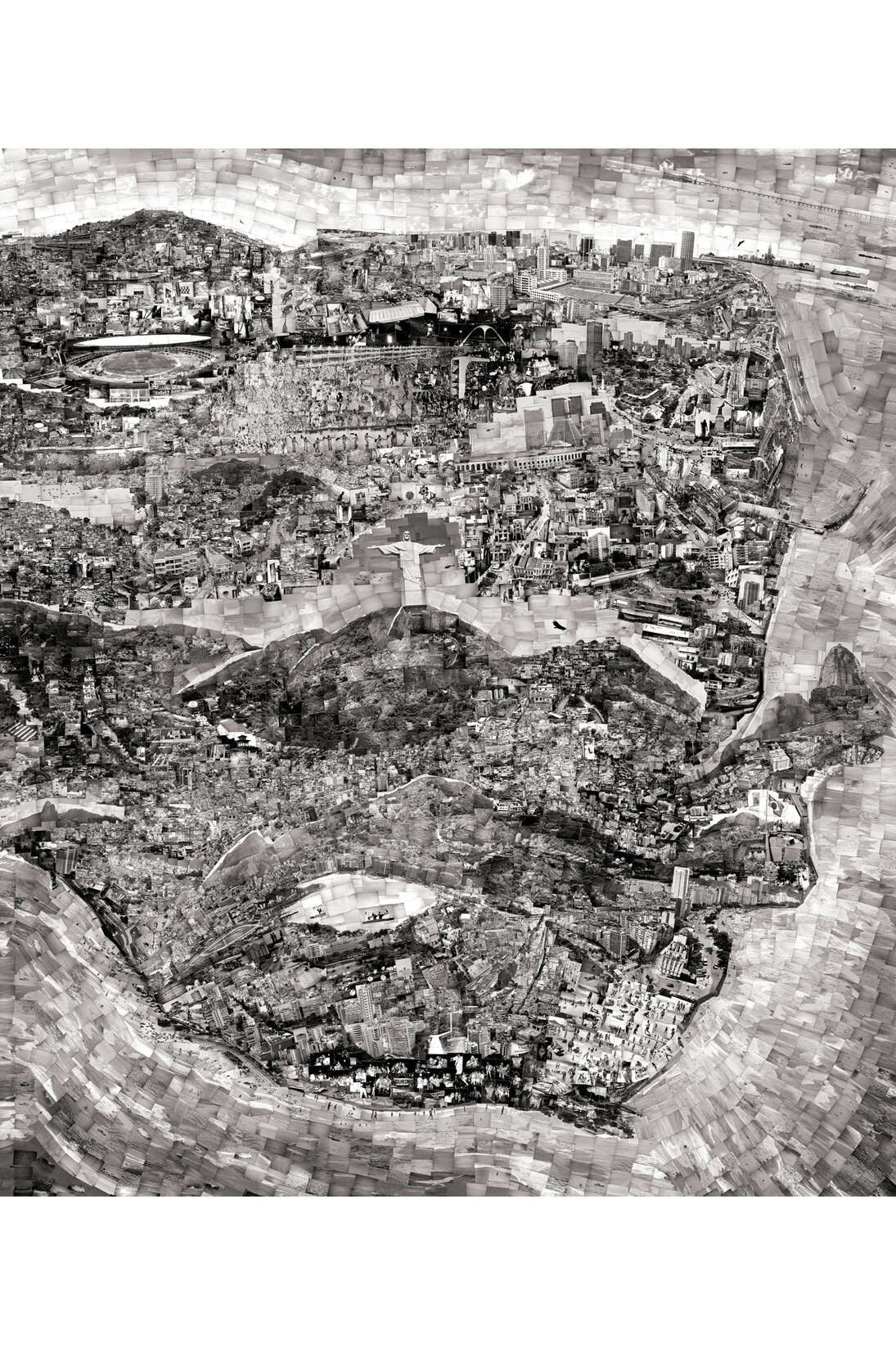 Diorama Map Rio de Janeiro, 2011 © Sohei Nishino, Courtesy Michael Hoppen Gallery 