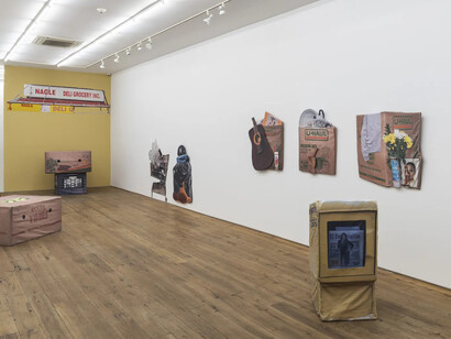 Lucia Hierro, Moving day, exhibition view. Courtesy of Marc Straus Gallery