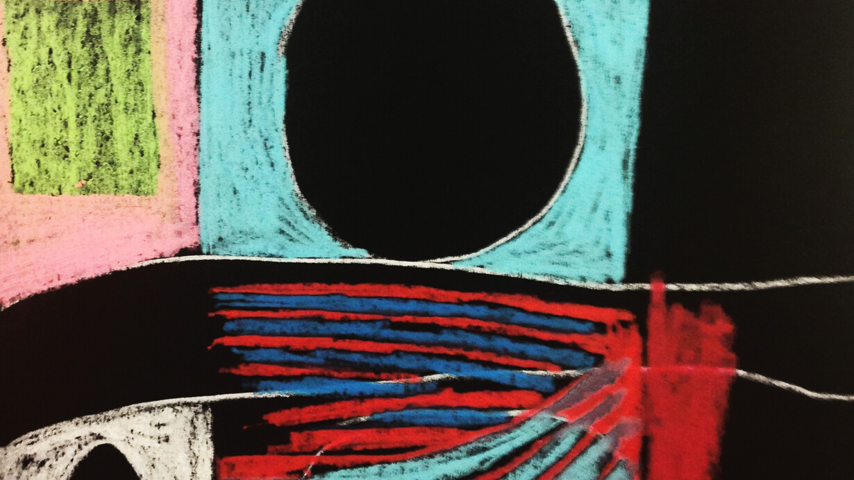 Jack G. Marshall, Speaker (detail), 2015, crayon on paper, 21 x 30 cm