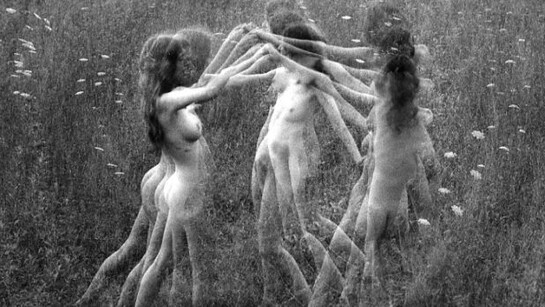 Charles Swedlund, Swedlund untitled (dancing female nudes) (detail), c. 1966. Courtesy of Stephen Daiter Gallery