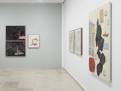 Luis Cruz Hernández, A la vida ávida, vista de exhibición. Cortesía del Museo Patio Herreriano