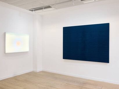 Hap Tivey and Gu Xiaoping, LightForms, exhibition view. Courtesy of Ronchini Gallery