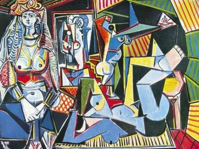 Pablo Picasso, ‘Mujeres de Argel, según Delacroix’, 1955. Óleo sobre lienzo, 114 x 146 cm. Colección privada, Nueva York.