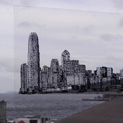 Marie-Jeanne Hoffner, Singapour/Hobard 2 (2/5), 2007, Tirage diasec collé sur aluminium et contrecollé sous acrylique © DR Marie-Jeanne Hoffner