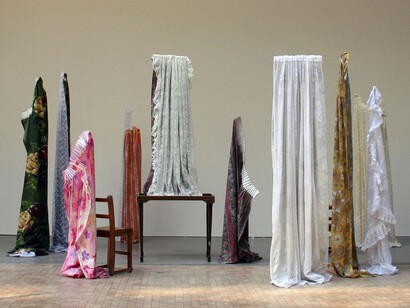 Andrew, Kirsty 'Behind Closed Doors (Series)', 2015 Fabric, resin Dimensions variable