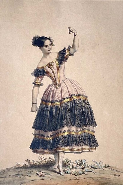 Fanny Elssler, ballet du Diable boiteux. Mit freundlicher Genehmigung der Bundeskunsthalle