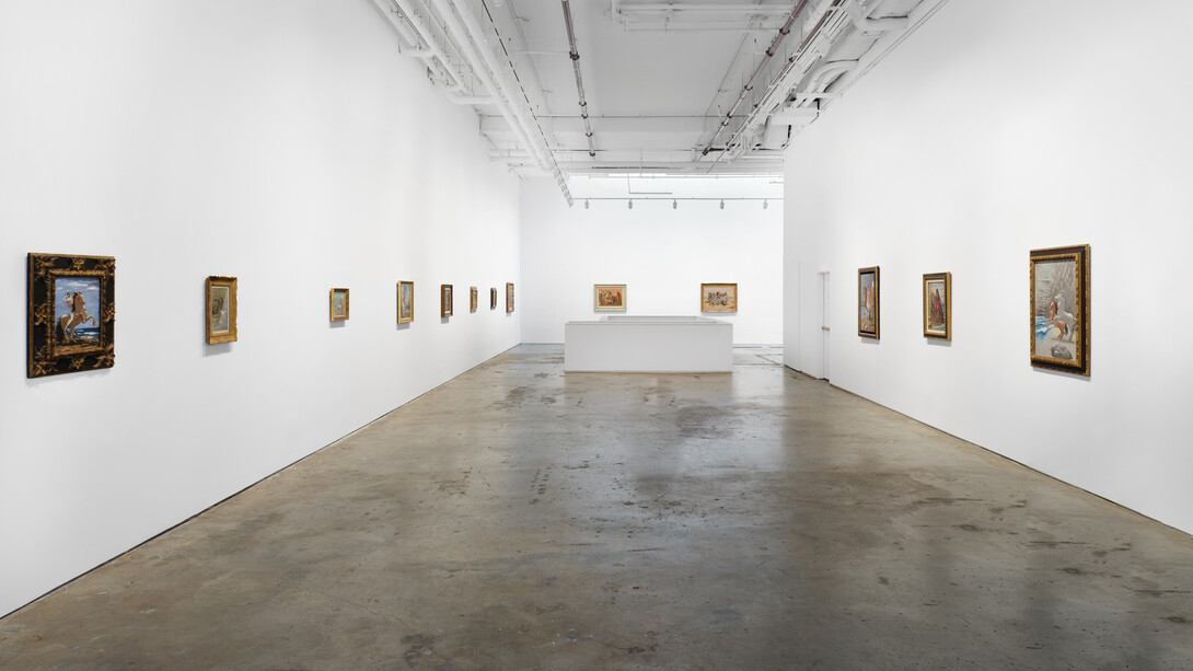 Installation view, Giorgio de Chirico: Horses: Death of a Rider, 2023; Artworks © 2023 Artists Rights Society (ARS), New York / SIAE, Rome; Photo by Argenis Apolinario