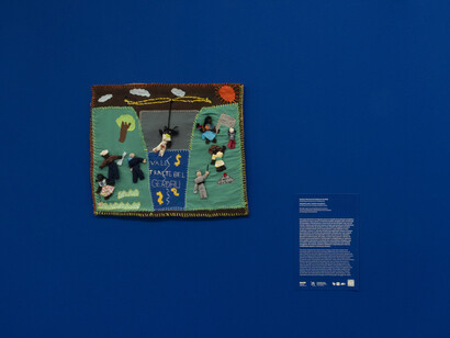 Women affected by dams, embroidering rights, exhibition view. Courtesy of MASP