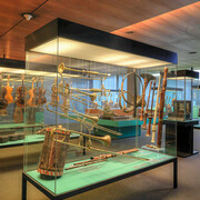 Musikinstrumente, ausstellungsansicht. Mit freundlicher genehmigung des Germanischen Nationalmuseums