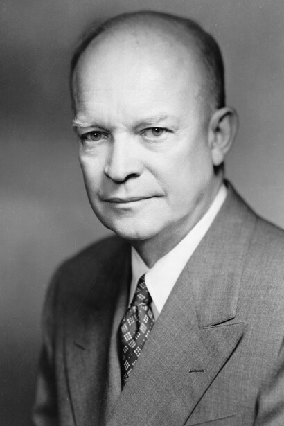 Ex presidente de los Estados Unidos, Dwight David Eisenhower, (14.10.1890, Denison,Texas - 28.03.1969 Washington, D.C., EE. UU.). Retrato fotográfico, 1959
