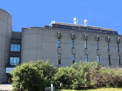 Natural Resources Canada Canmet Energy's building in the Bells Corners Complex is an example of Brutalist architecture. Haanel Drive, Ottawa