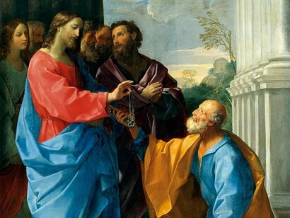Guido reni, La consegna delle chiavi, 1625