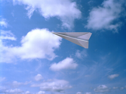 Copyright Adam Ekberg, Paper airplane, 2014, Signed and numbered, verso, Archival pigment print, Courtesy of ClampArt, New York City.