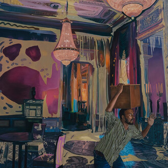 Abhishek Narayan Verma, Painting no. 6, 2023. Courtesy of Anant Art Gallery