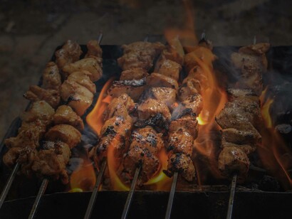 Kebabs are marinated and slow-roasted meats over an open fire