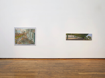 On-Site: Major paintings by Rackstraw Downes & Stanley Lewis at Betty Cuningham Gallery, installation view, photo by Pauline Shapiro. Courtesy of Betty Cuningham Gallery