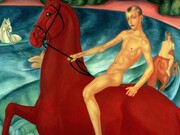 «El baño del caballo rojo», Kuzma Petrov-Vodkin (1878-1939)