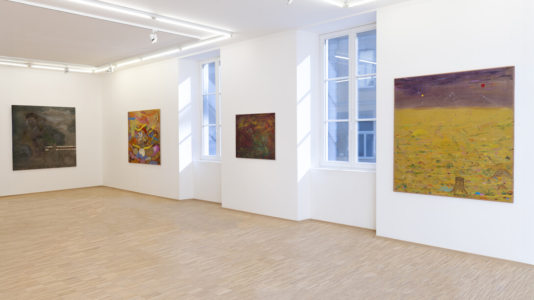 Abel Auer, Concerning the spirit, ausstellungsansicht. Mit freundlicher genehmigung der Galerie Nosbaum Reding