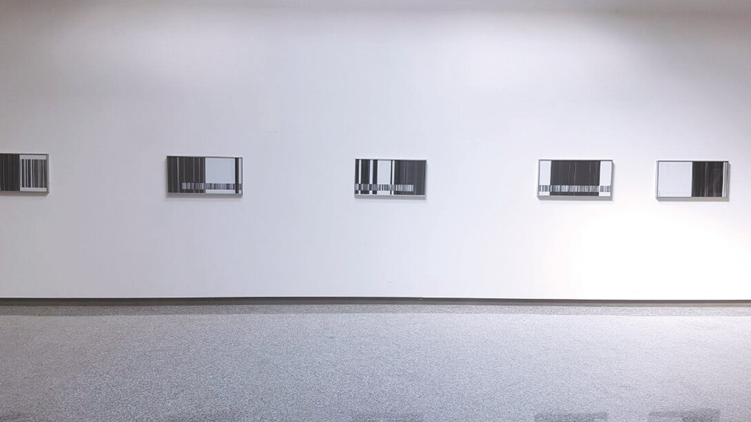 Luc Peire, Exhibition view. Courtesy of Lorenzelli Arte