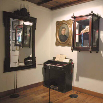 Interior de la Casa-Museo Rosalía de Castro, Padrón, Galicia