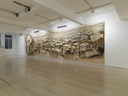 Tadashi Kawamata Destruction. Courtesy of Annely Juda Fine Art