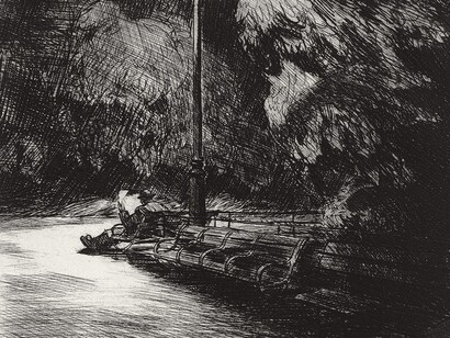 «Noche en el parque» (1921), Hopper