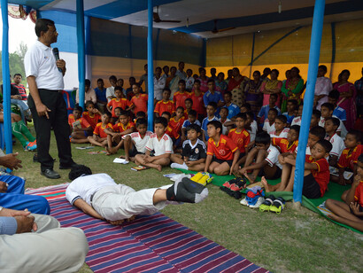 En colaboración con la Fundación Nisana para el Deporte, la Salud y el Desarrollo Social. Bengala Occidental, India