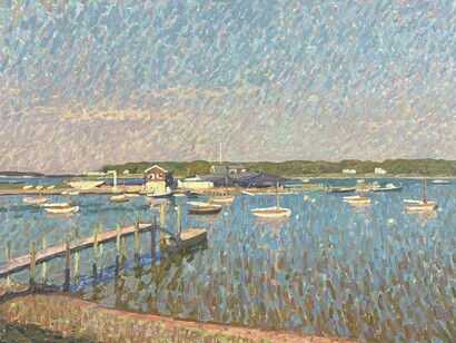 Ben Fenske, SI yacht club (detail). Courtesy of Grenning Gallery
