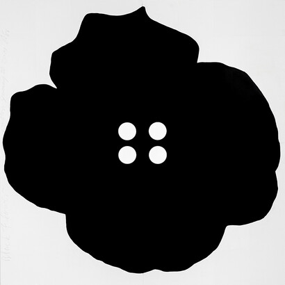 Donald Sultan, "Black Flower Button, Jan 20 2014," 2014. Courtesy of Ryan Lee, New York  