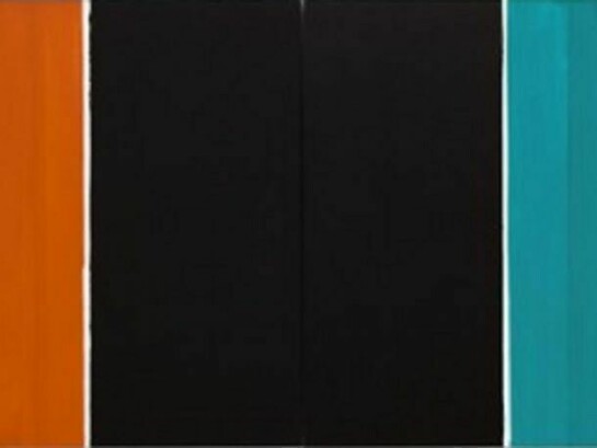 Palermo, Manhattan, 1976-77, Acrylic on steel in two (2) parts, 39 3/8 x 39 3/8 inches (each), 100 x 100cm, 39 3/8 x 78 3/4 inches (overall), 100.0 x 200.0cm, Private Collection, Catalogue Raisonné No. 201