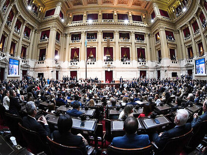 Inauguration ceremony and transfer of presidential command, in the National Congress, on December 10, 2023 in Buenos Aires, Argentina. Photos: Mario Mosca/ Senate Communication