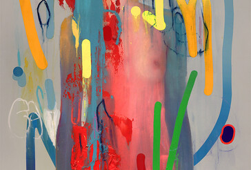 Erik Jones, Royal-Crayons, 24x36 inch, 61x91cm. Watercolor, colored pencil, water-soluble wax pastel, acrylic on Rives bfk paper mounted to panel