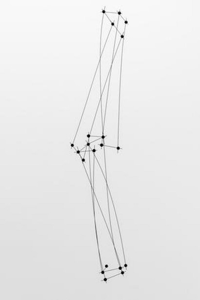 Magdalena Fernández, 10ee016, 2016. Steel, rubber, 144 x 53 x 52in.
© Peter Molick