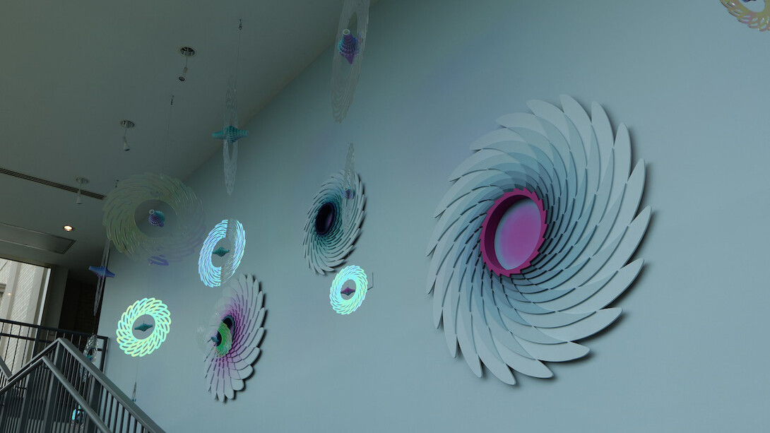 Christine Romanell, Sacred transition, exhibition view. Courtesy of the Montclair Art Museum