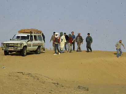 Attraversamento delle dune dell'Erg Chech