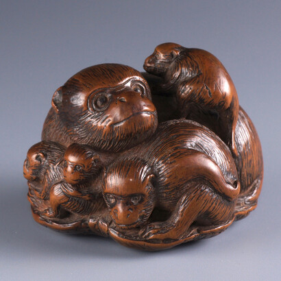 Tametaka, Monkeys, second half of the 18th century. Courtesy of the State Hermitage Museum