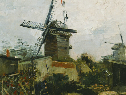 Vincent Van Gogh, Moulins et jardins á Montmartre (dettaglio)