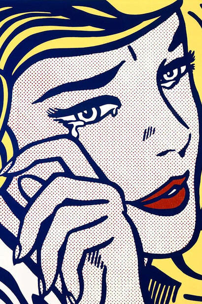 Roy Lichtenstein, Crying girl (detail), 1964. Courtesy of the Fondation Carmignac