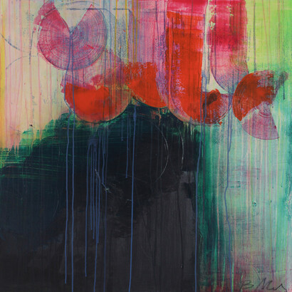 Bethany Mabee, Transcendental, 36” x 36”, Acrylic on Canvas, Courtesy of Agora Gallery