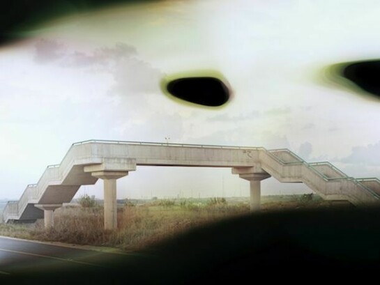 Sharon Ya'ari, Bridge with Flowers, Route 42, 2013, 60 x 74 inches, Edition of 5