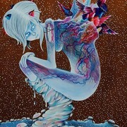 Everly Dark, Metamorphosis, Mixed media, 102 x 130 cm