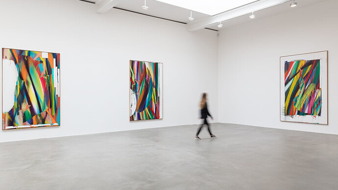 Prototypes of Imagination, Installation view of the exhibition © 2018 Katharina Grosse and VG Bild-Kunst, Bonn. Photo: Lucy Dawkins. Courtesy Gagosian