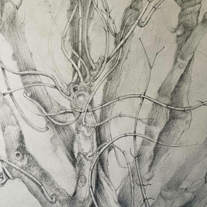 Le figure si moltiplicano, disegno di Mariella Busi de Logu