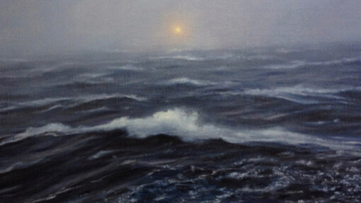 Adam Straus, Search, 2014, oil on canvas, 48 x 72 x 2 in. 122 x 183 x 5 cm