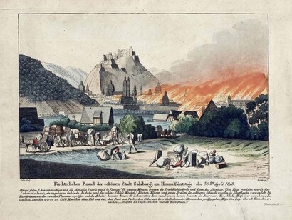 City in Flames. Courtesy of Salzburg Museum