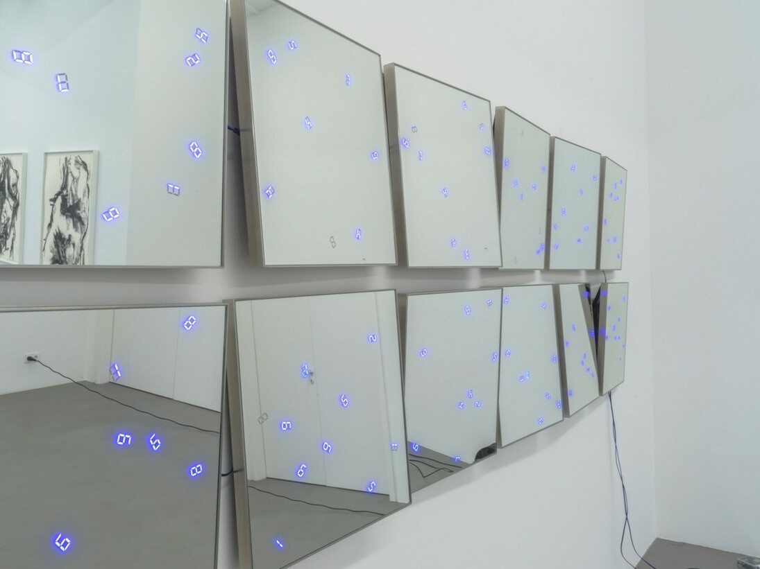 Tatsuo Miyajima, Exhibition view. Courtesy of Buchmann Galerie