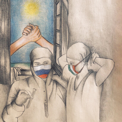 Greta Marcelloni, Lavoriamo insieme, per riscoprire i colori del mondo, disegno digitale