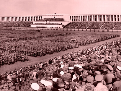 Congreso del Partido Nazi en el Campo Zeppelín, Núremberg, Alemania, 1937
