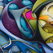 Harm Gerdes, Color circulations (detail), 2025. Courtesy of Kalfayan Galleries